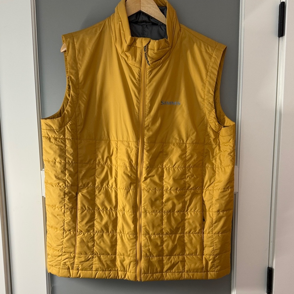 Simms Quilted Insulated Vest in Mustard